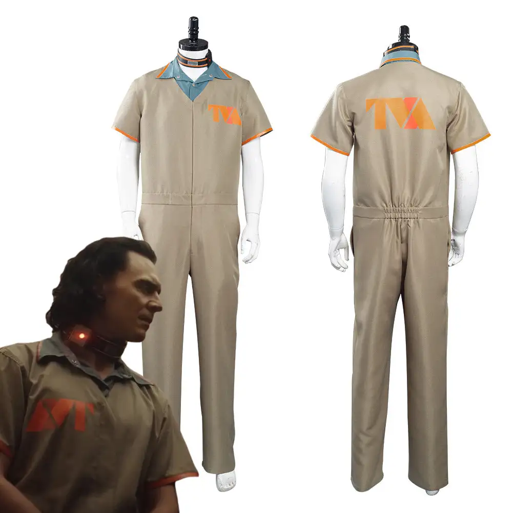NewCosplay 2021 TV Loki Loki Prison Uniform Halloween Carnival Suit Cosplay Costume