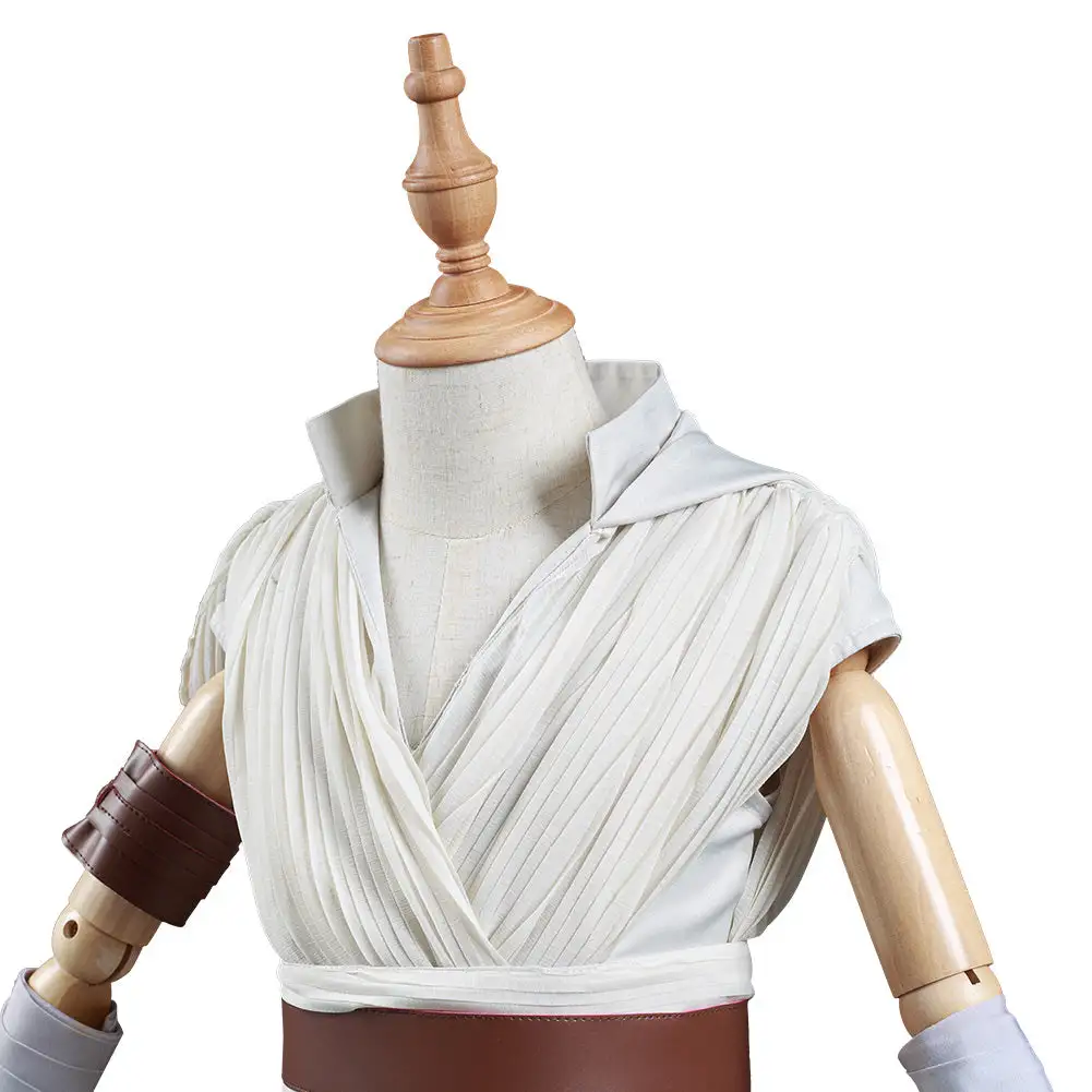 NewCosplay Kids Children Star Wars: The Rise Of Skywalker Rey Halloween Cosplay Costume - Image 8