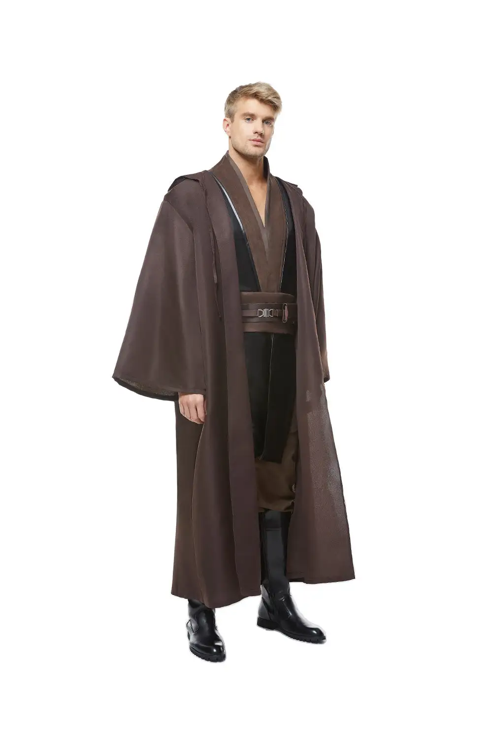 NewCosplay Star Wars Anakin Skywalker Jedi Robe Costume Outfit Full Set Halloween Cosplay Costume - Image 4