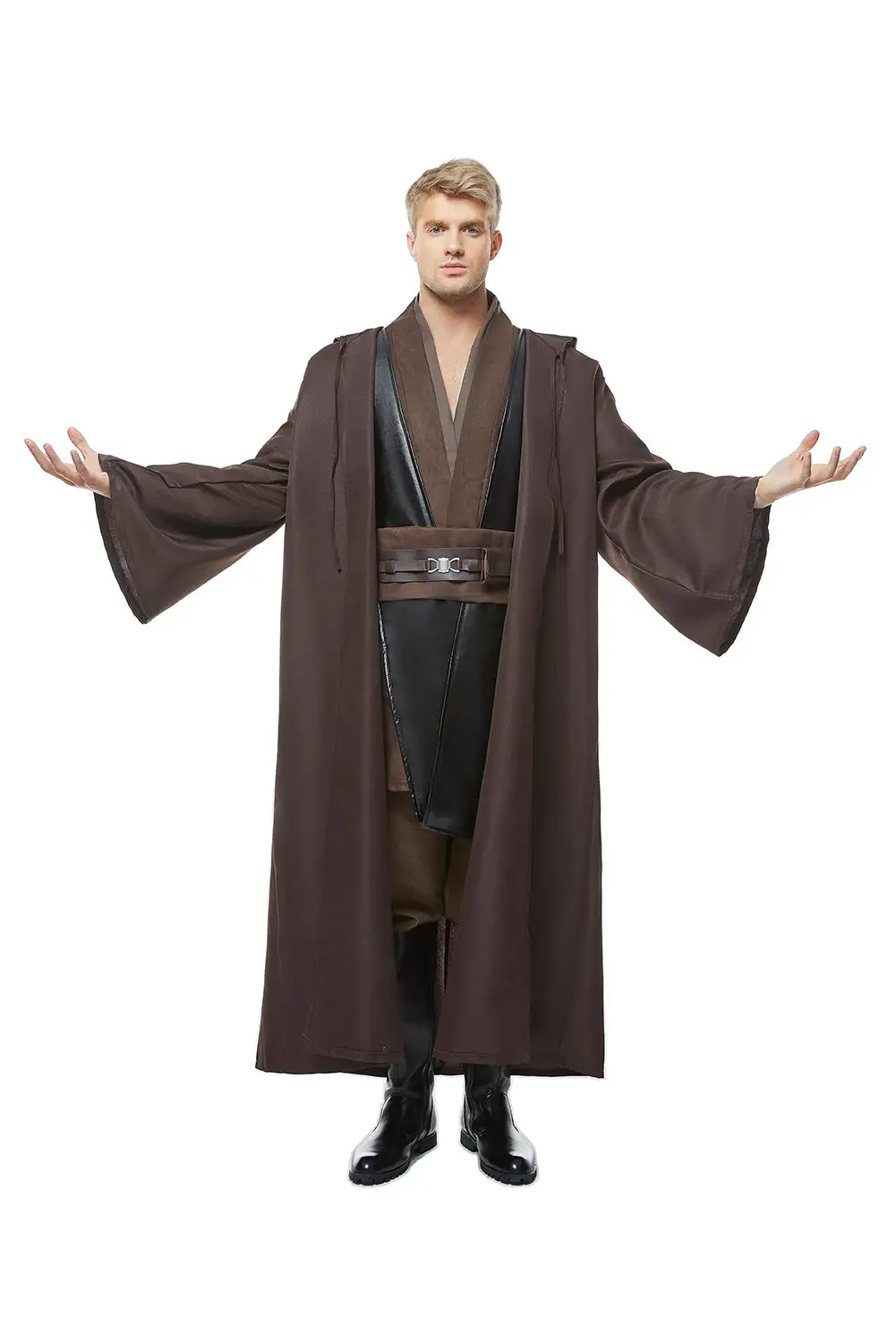 NewCosplay Star Wars Anakin Skywalker Jedi Robe Costume Outfit Full Set Halloween Cosplay Costume - Image 2
