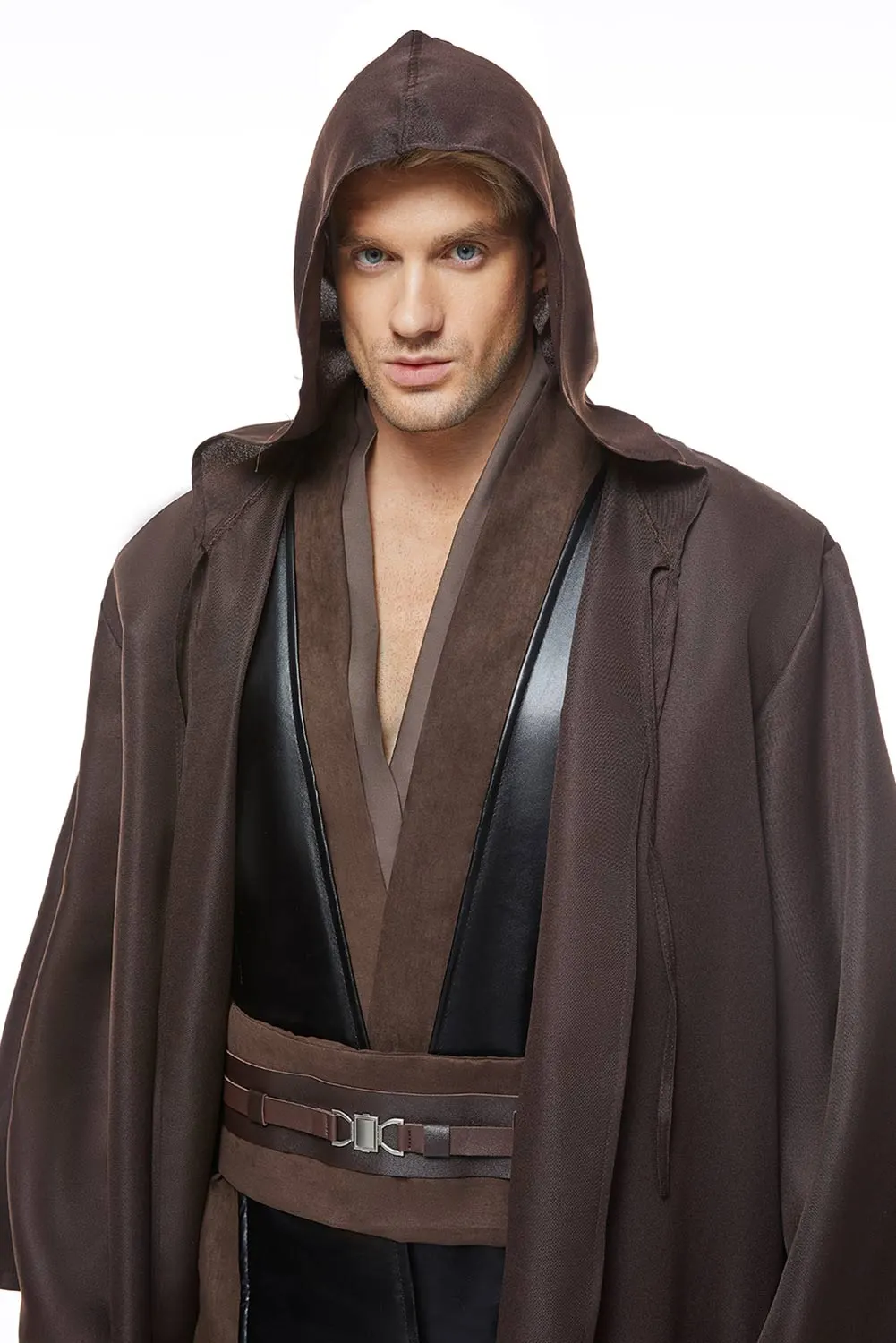 NewCosplay Star Wars Anakin Skywalker Jedi Robe Costume Outfit Full Set Halloween Cosplay Costume - Image 6