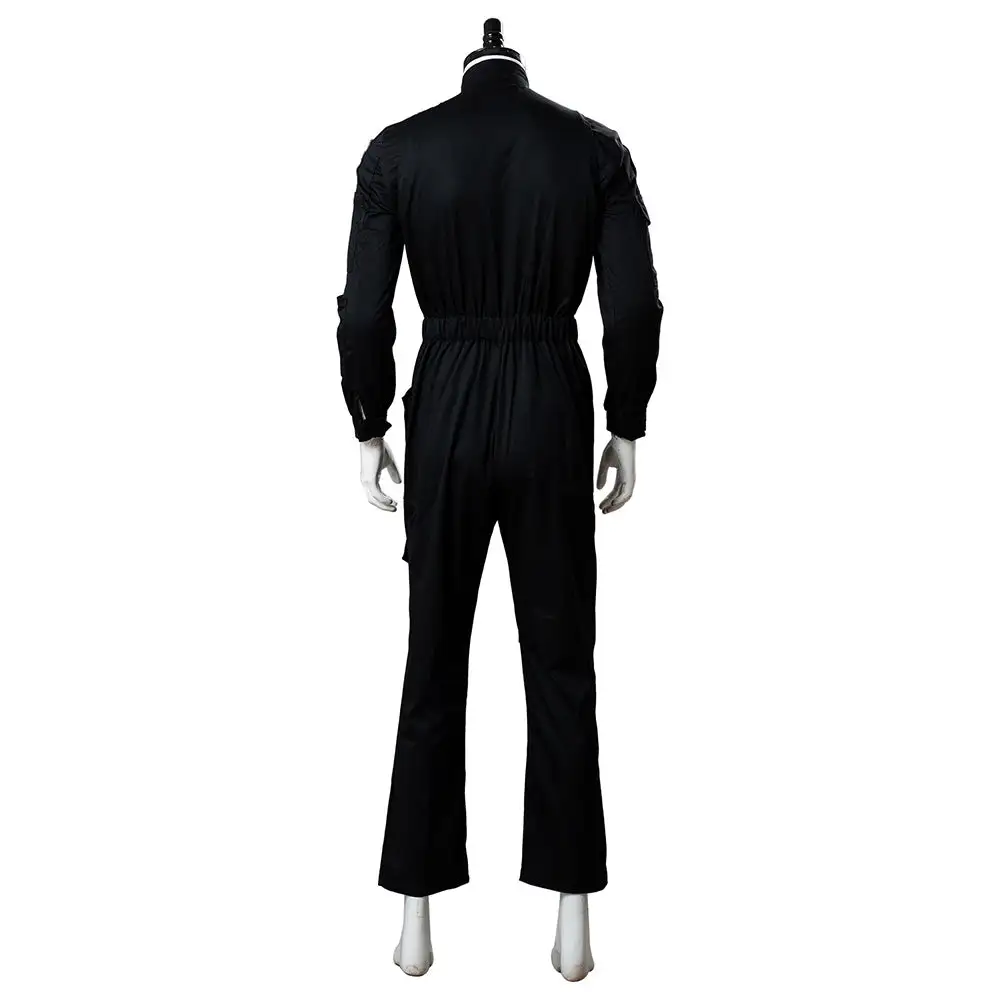NewCosplay Star Wars Imperial Tie Fighter Pilot Black Flightsuit Uniform Jumpsuit Cosplay Costume - Image 4