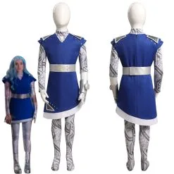 NewCosplay Kids Children Zombies 3 Addison Cosplay Costume Outfits Halloween Carnival Suit