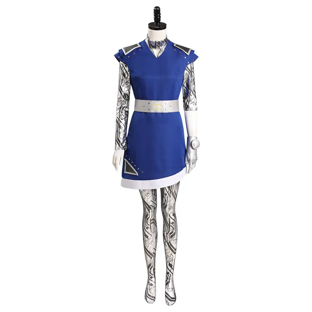 CosplaySky Adult Zombies 3 Addison Alien Cosplay Costume Top Skirt Outfits Halloween Carnival Suit - Image 2