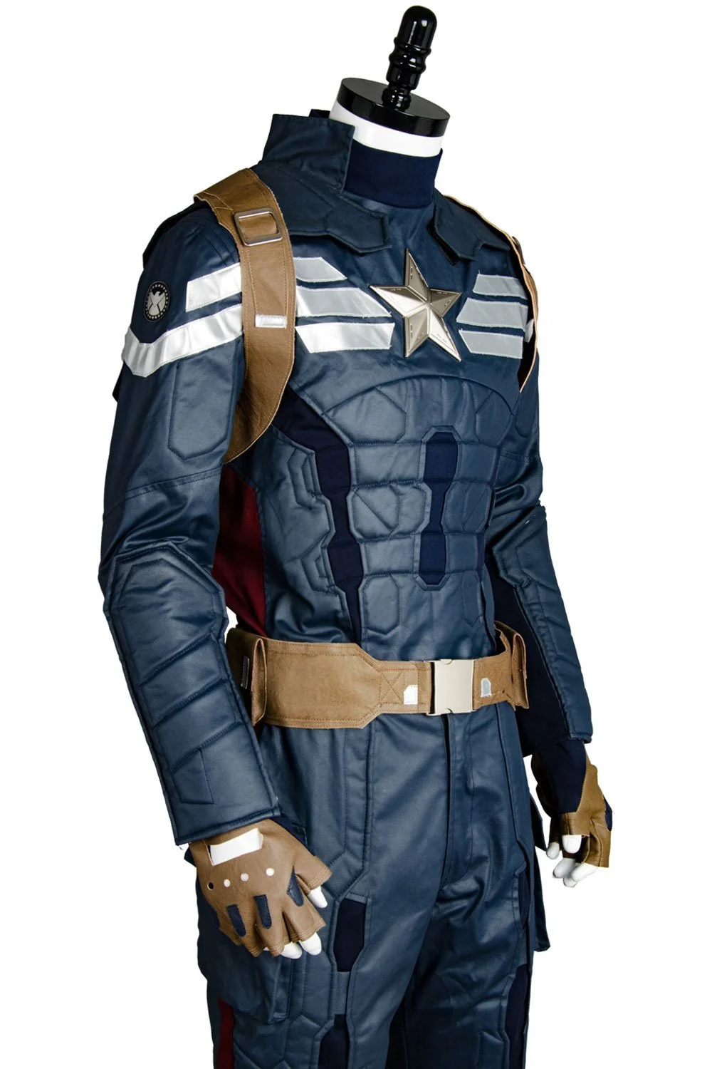 NewCosplay Captain America 2 The Winter Soldier Steve Rogers Uniform Outfit Cosplay Costume - Image 10
