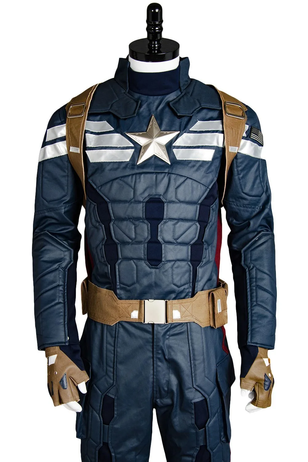 NewCosplay Captain America 2 The Winter Soldier Steve Rogers Uniform Outfit Cosplay Costume - Image 7