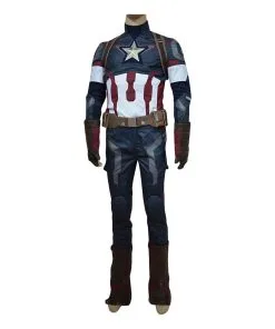 NewCosplay Avengers: Age Of Ultron Captain America Steve Rogers Uniform Outfit Cosplay Costume