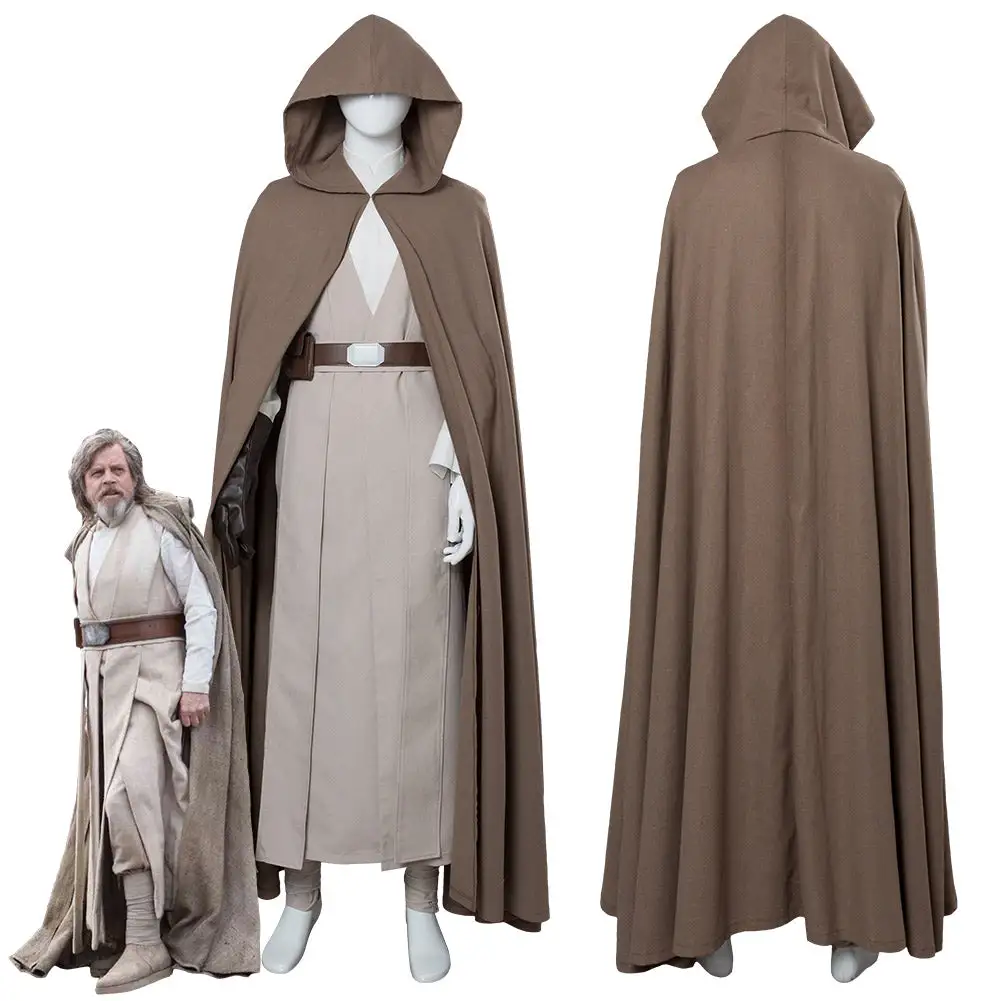 NewCosplay Star Wars 8 The Last Jedi Luke Skywalker Outfit Cosplay Costume Ver.2