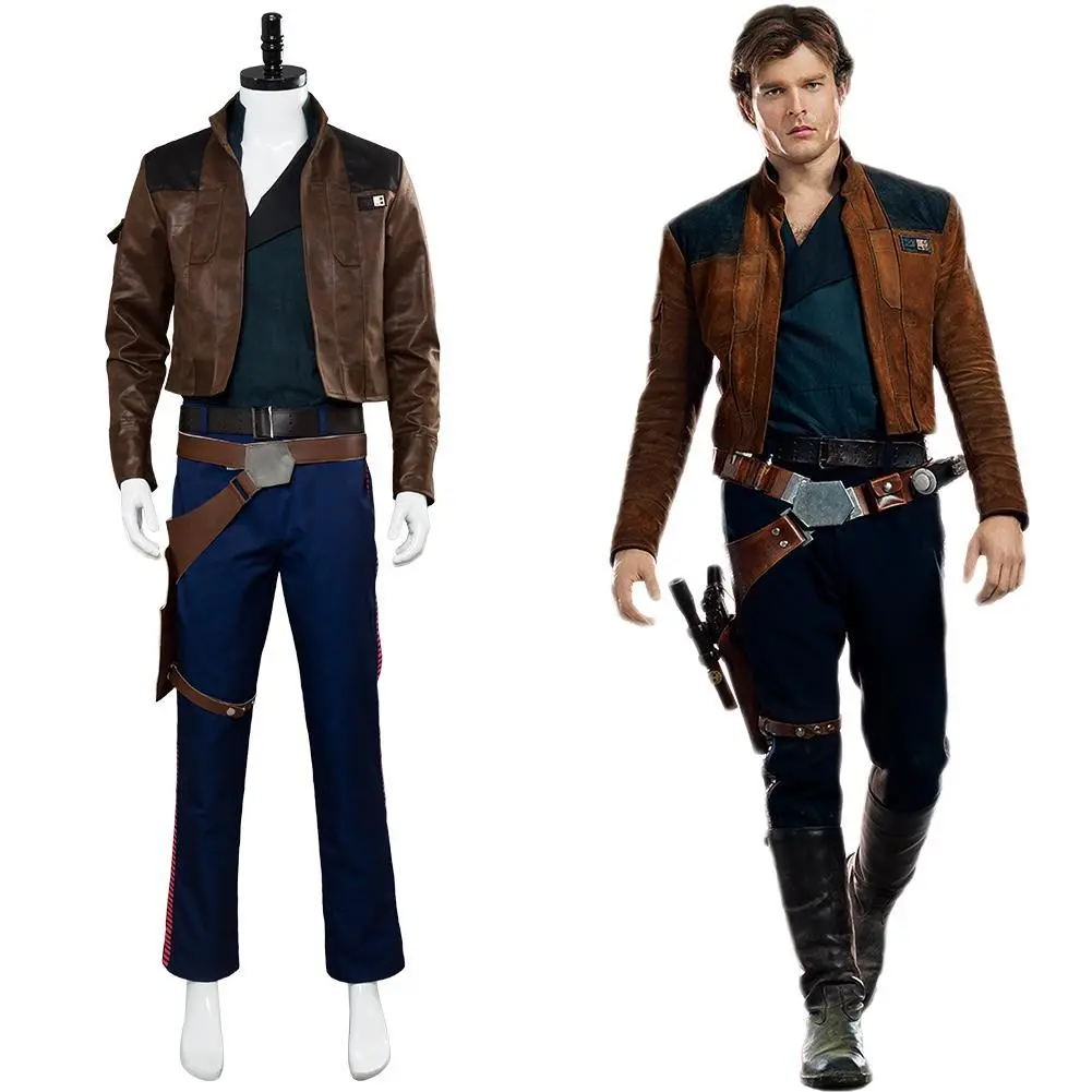 NewCosplay Solo: A Star Wars Story Han Solo Outfit Jacket Suit Cosplay Costume