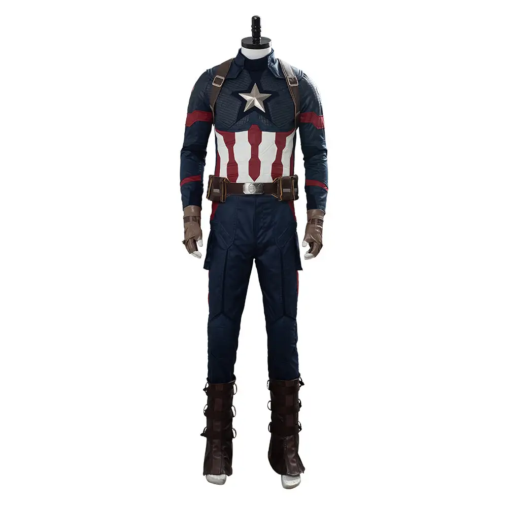 CosplaySky Avengers 4: Endgame Steve Rogers Captain America Cosplay Costume