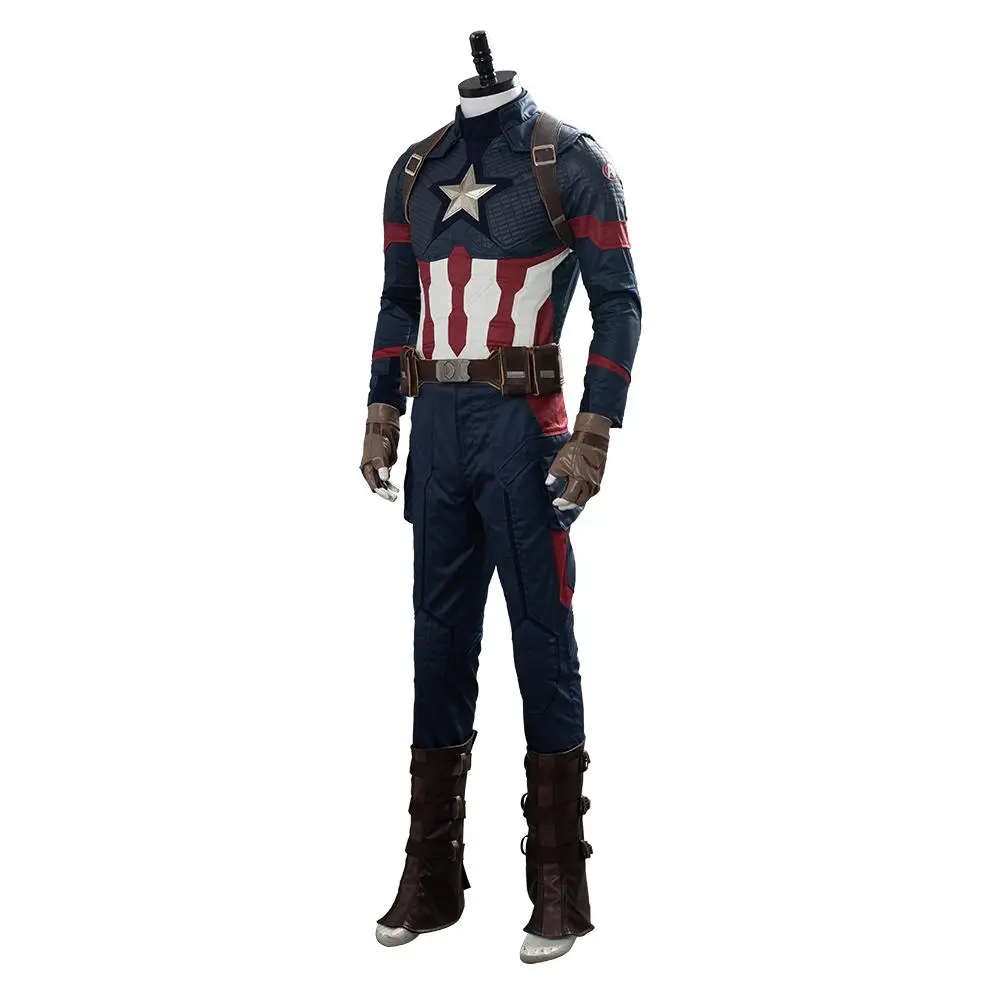 CosplaySky Avengers 4: Endgame Steve Rogers Captain America Cosplay Costume - Image 2