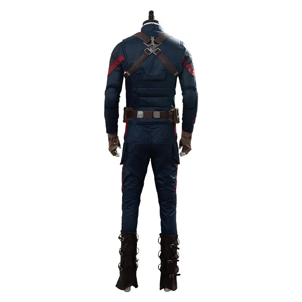 CosplaySky Avengers 4: Endgame Steve Rogers Captain America Cosplay Costume - Image 3