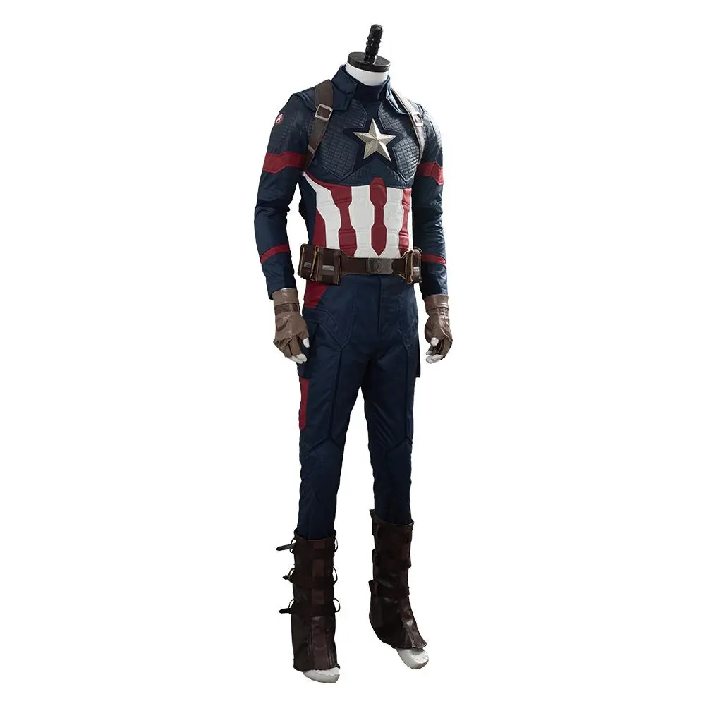 CosplaySky Avengers 4: Endgame Steve Rogers Captain America Cosplay Costume - Image 4