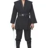 CosplaySky Star Wars Obi Wan Kenobi Jedi Black Version No Cloak Cosplay Costume