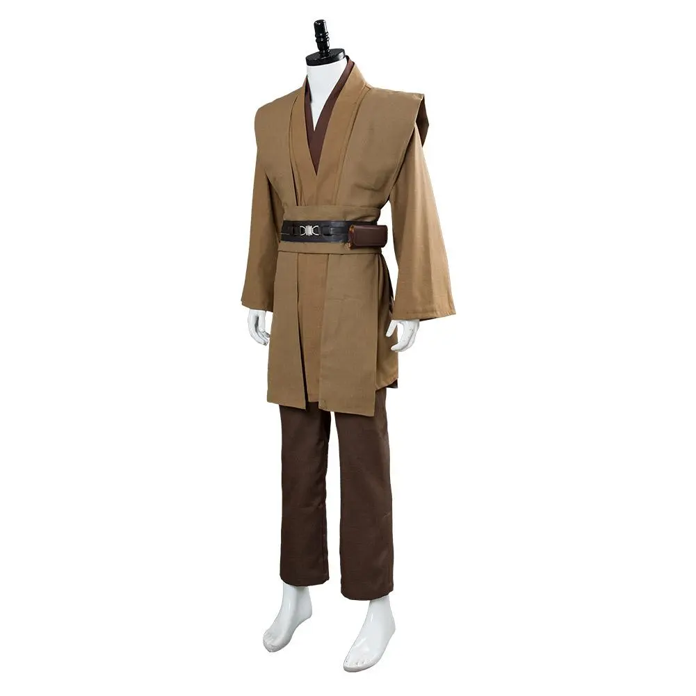 CosplaySky Star Wars Obi Wan Kenobi Jedi Cosplay Costume Brown Version No Cloak - Image 4