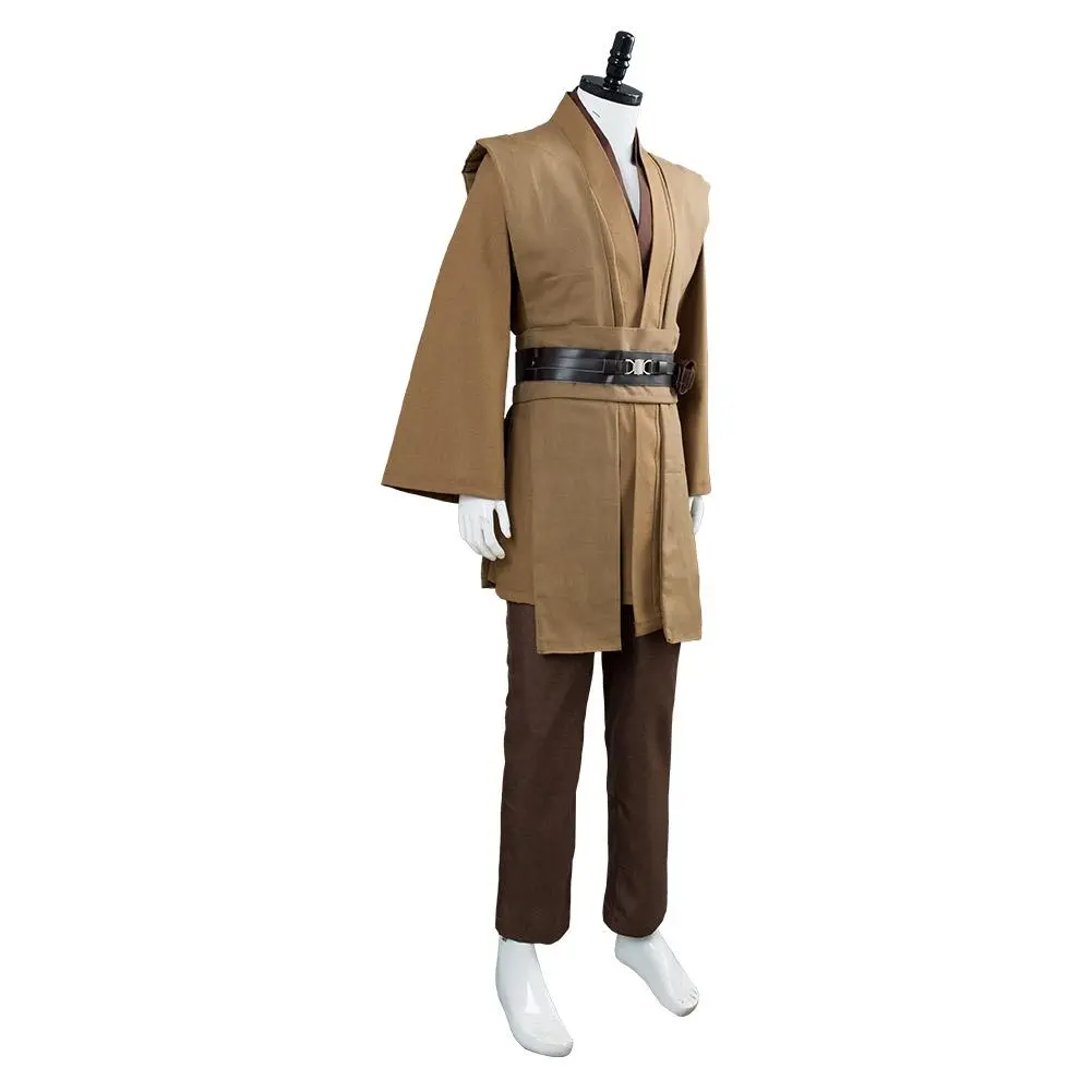 CosplaySky Star Wars Obi Wan Kenobi Jedi Cosplay Costume Brown Version No Cloak - Image 6