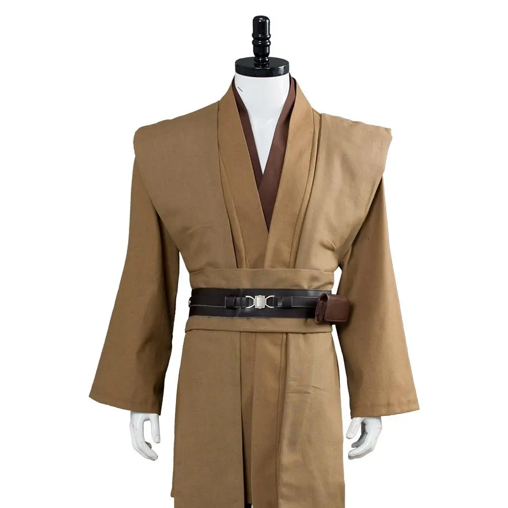 CosplaySky Star Wars Obi Wan Kenobi Jedi Cosplay Costume Brown Version No Cloak - Image 7