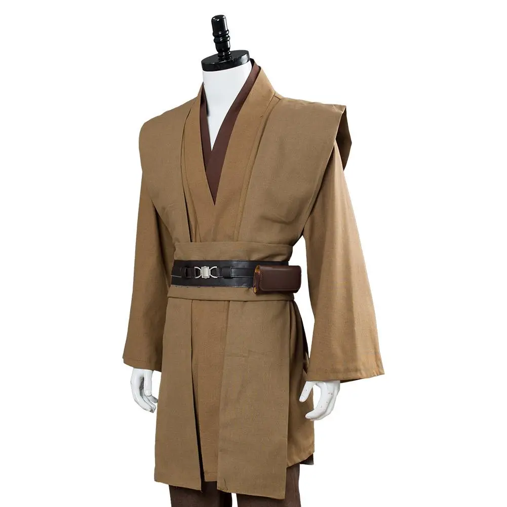 CosplaySky Star Wars Obi Wan Kenobi Jedi Cosplay Costume Brown Version No Cloak - Image 8