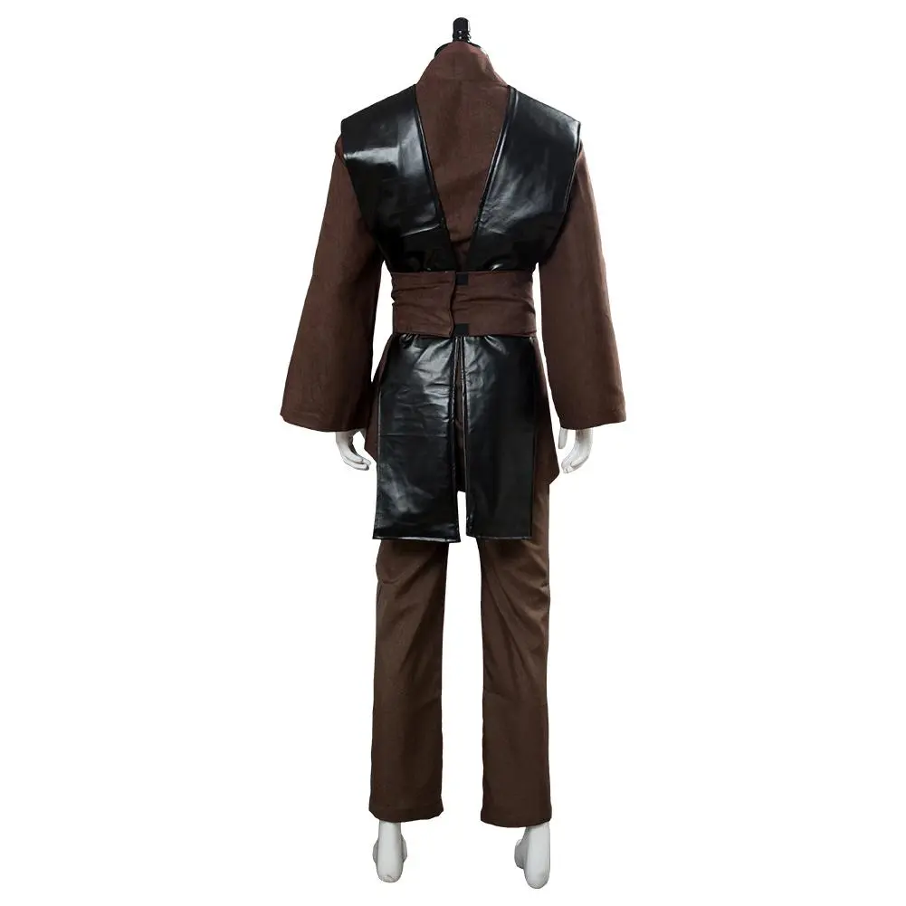 CosplaySky Star Wars Mens Jedi Anakin Skywalker Cosplay Costume Knight Tunic Uniform Brown Vision - Image 4