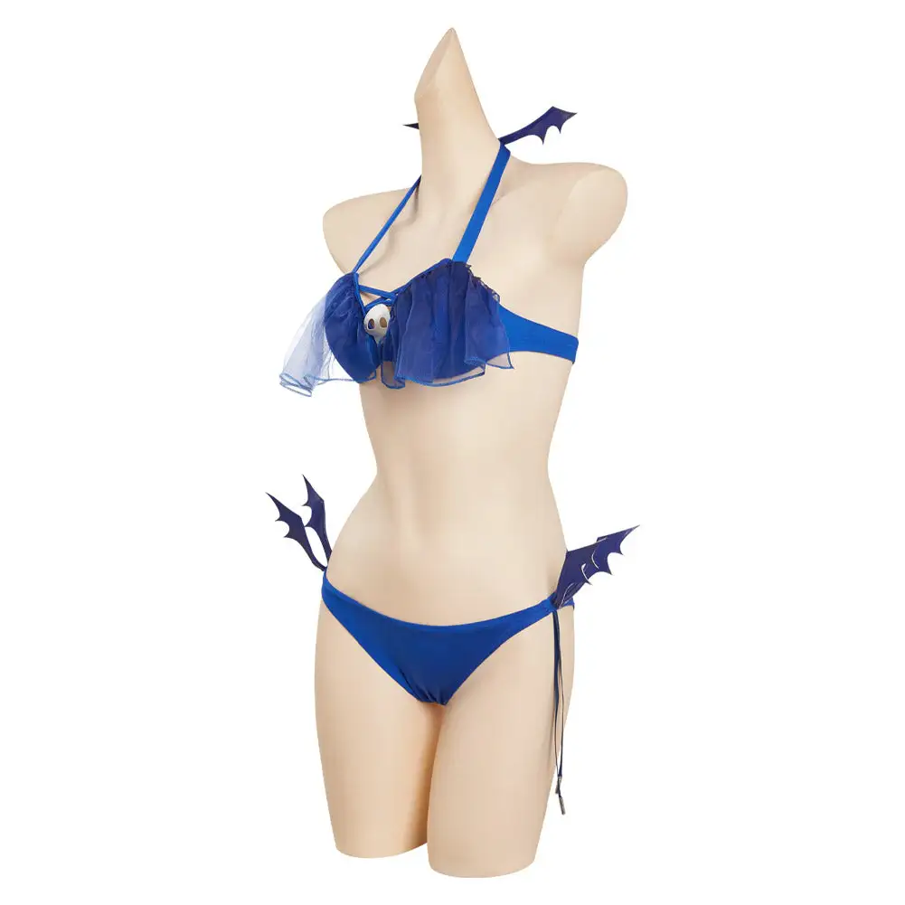 NewCosplay Love After World Domination Desumi Magahara Cosplay Costume Costume Bikini Top Short Swimsuit Outfits - Image 3