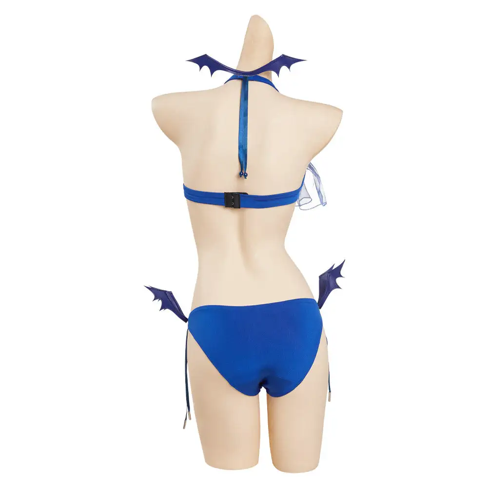 NewCosplay Love After World Domination Desumi Magahara Cosplay Costume Costume Bikini Top Short Swimsuit Outfits - Image 4