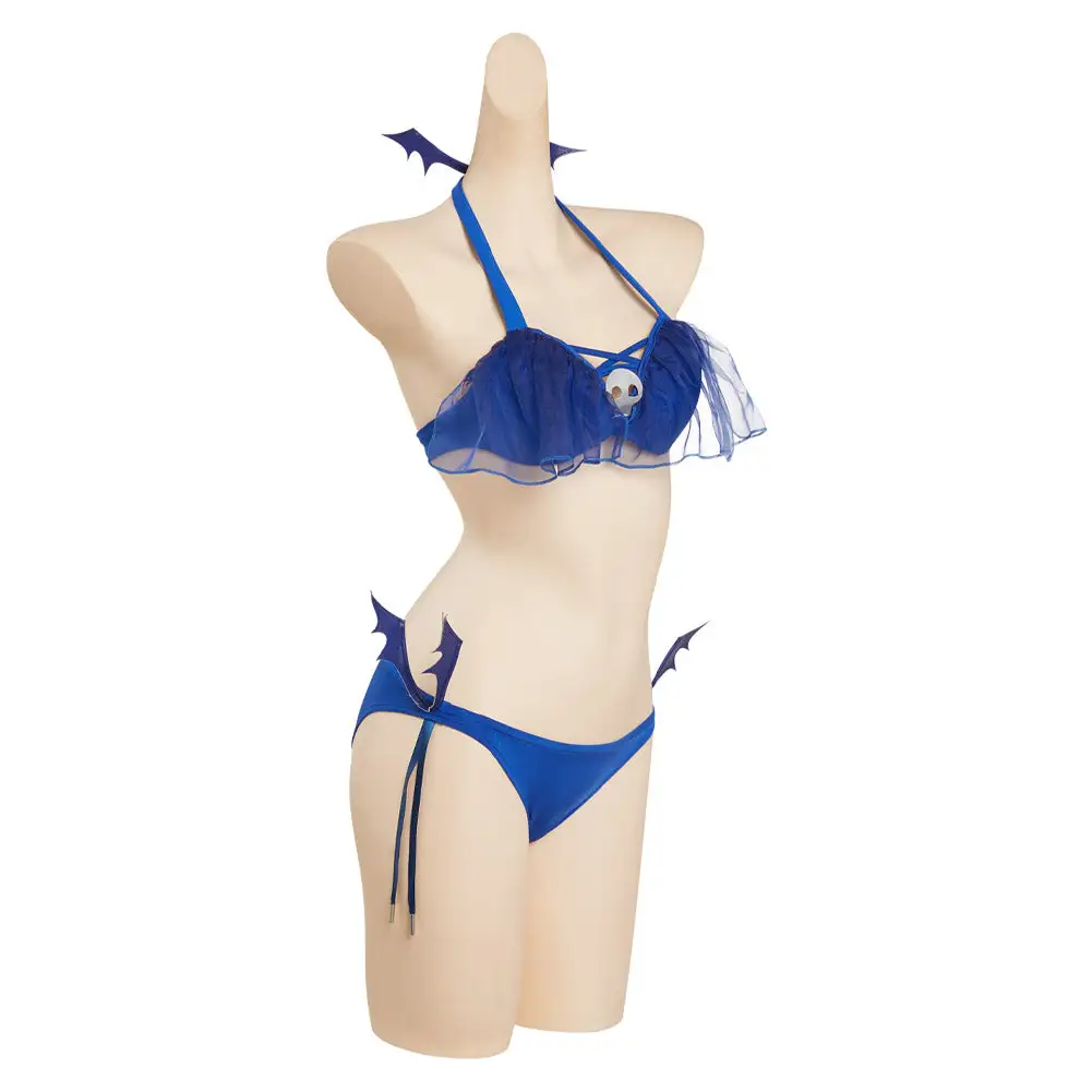 NewCosplay Love After World Domination Desumi Magahara Cosplay Costume Costume Bikini Top Short Swimsuit Outfits - Image 5
