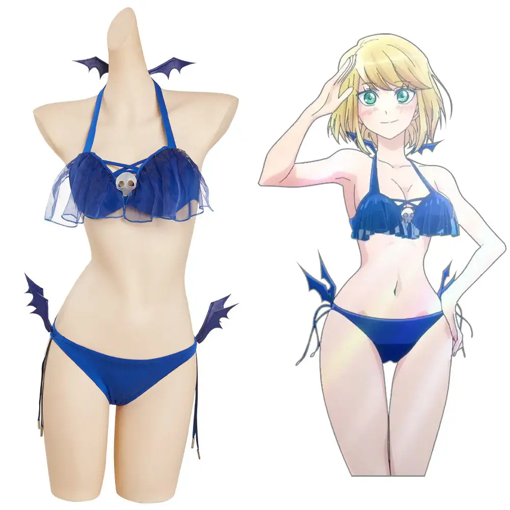 NewCosplay Love After World Domination Desumi Magahara Cosplay Costume Costume Bikini Top Short Swimsuit Outfits