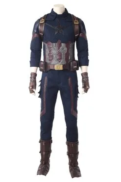 NewCosplay Avengers 3 : Infinity War Captain America Steven Rogers Outfit Uniform Suit Cosplay Costume
