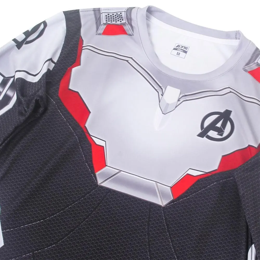 Fansholiday Avengers 4 Quantum Warrior Quantum Realm Short-Sleeved T-Shirt Round Neck Mesh Cloth - Image 3