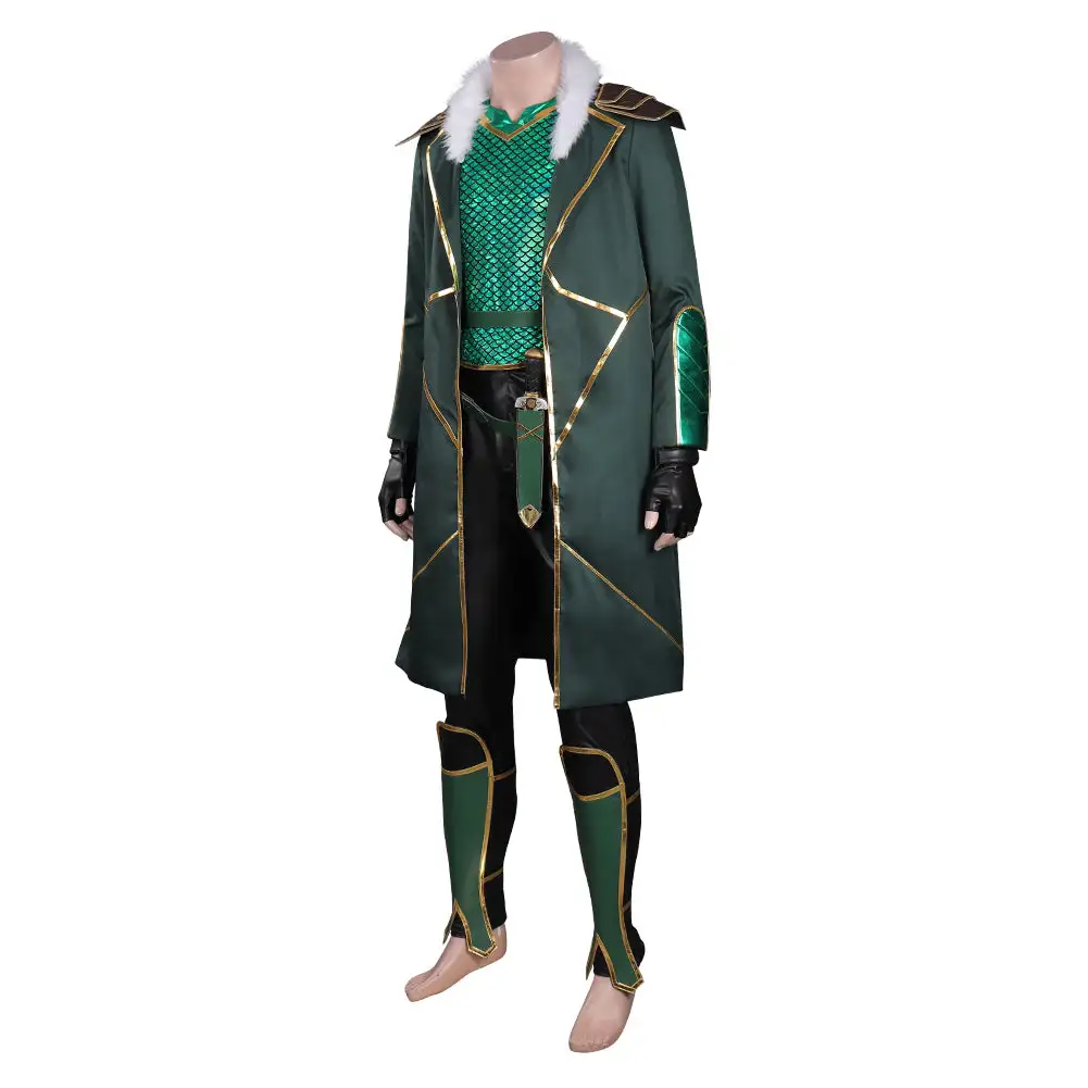 NewCosplay Loki Cosplay Costume Outfits Halloween Carnival Suit - Image 3
