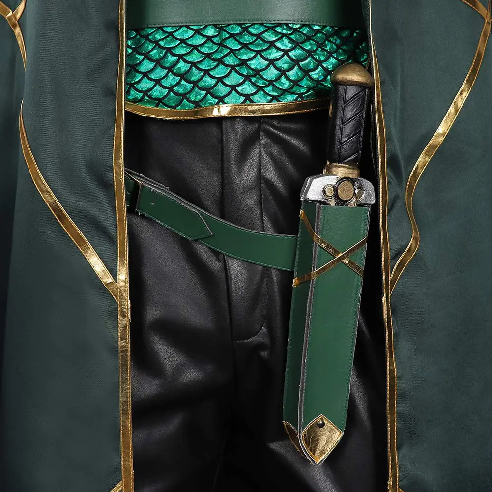 NewCosplay Loki Cosplay Costume Outfits Halloween Carnival Suit - Image 8