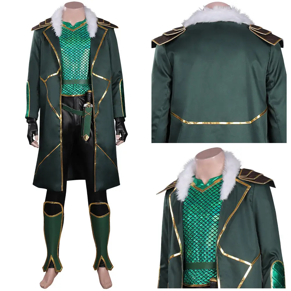 NewCosplay Loki Cosplay Costume Outfits Halloween Carnival Suit - Image 2