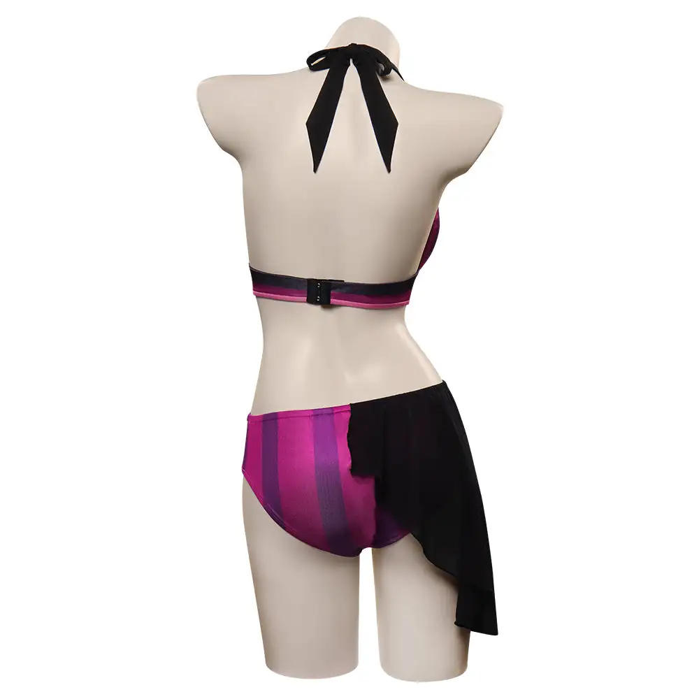 Cosplaygift LoL Jinx Original Design Swimsuit Cosplay Costume Two-Piece Swimwear Outfits -cossky® - Image 5