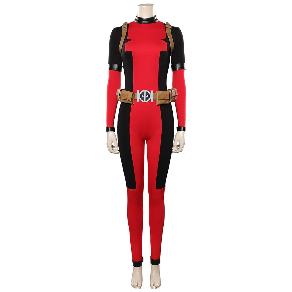 Viele Kostüme Lady Deadpool Wanda Wilson Cosplay Costume Outfits Halloween Carnival Suit - Image 2