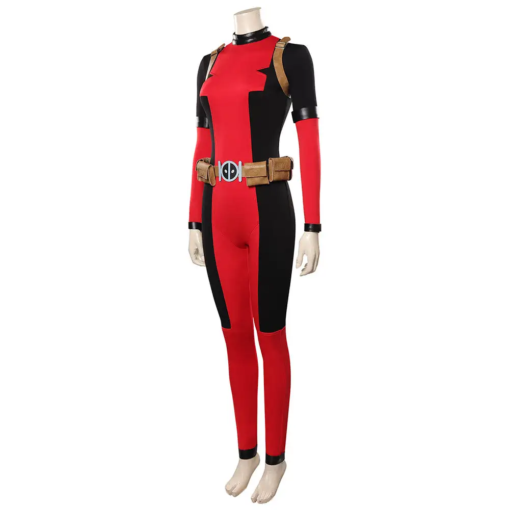 Viele Kostüme Lady Deadpool Wanda Wilson Cosplay Costume Outfits Halloween Carnival Suit - Image 3