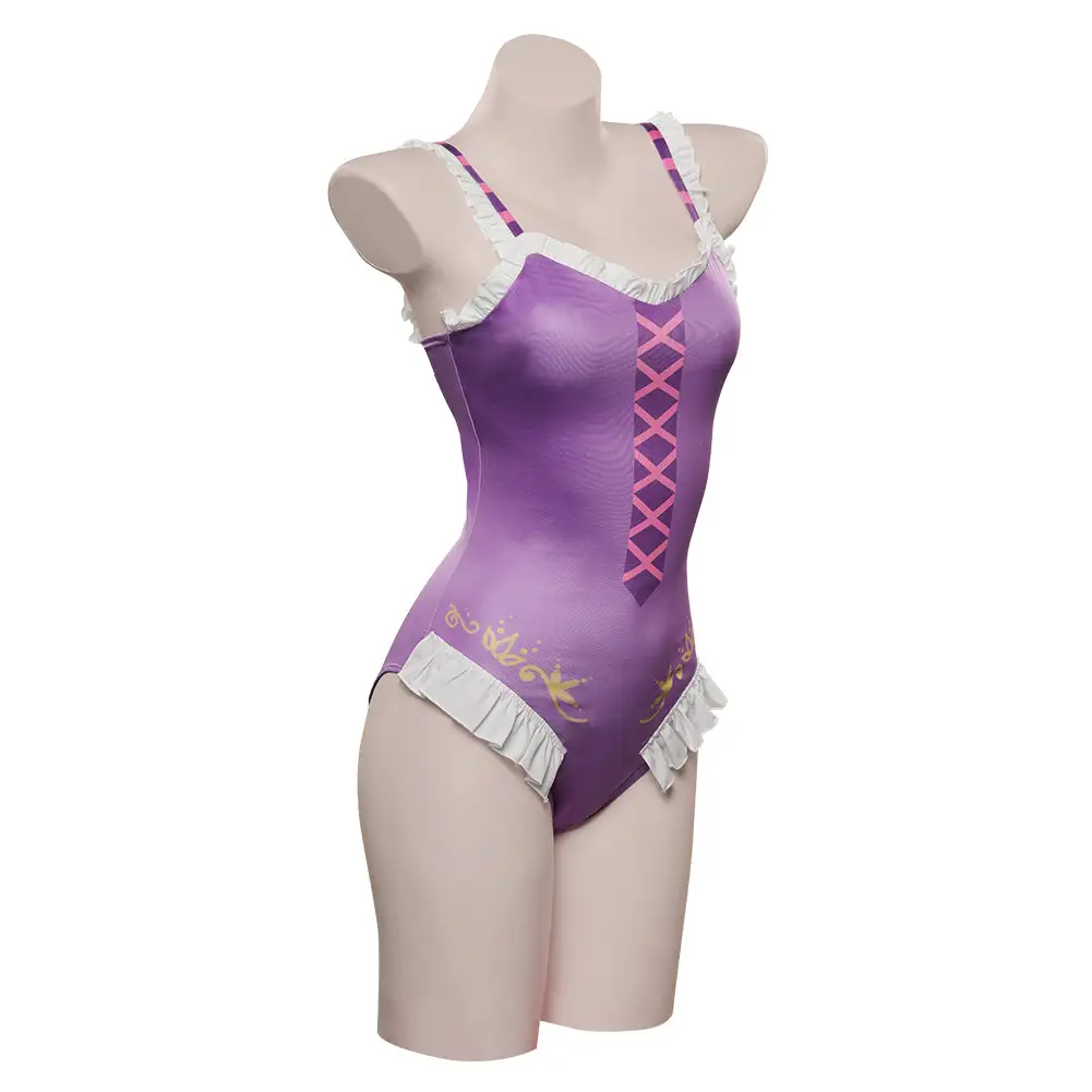 Cossky Rapunzel Original Design Cosplay Costume Jumpsuit Swimsuit Outfits Halloween Carnival Suit - Image 5