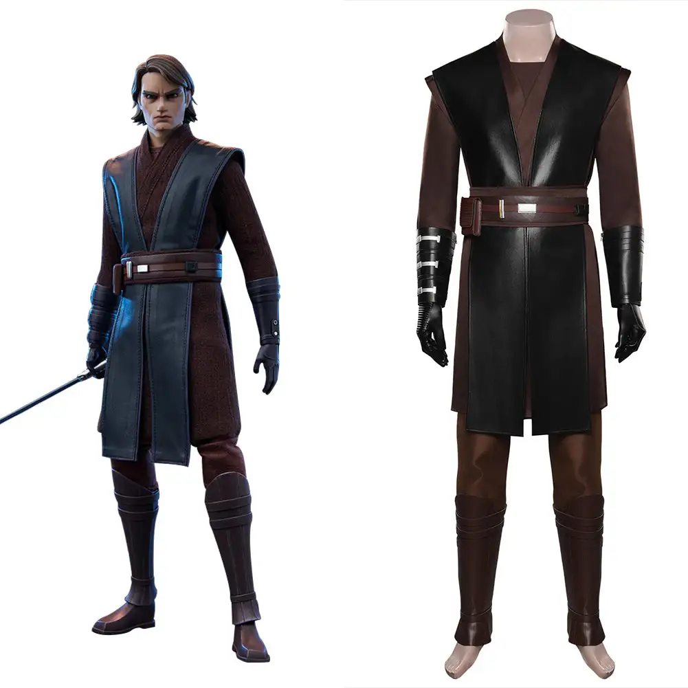 Fandomsky Star Wars: The Clone Wars-Anakin Skywalker Cosplay Costume Outfits Halloween Carnival Suit