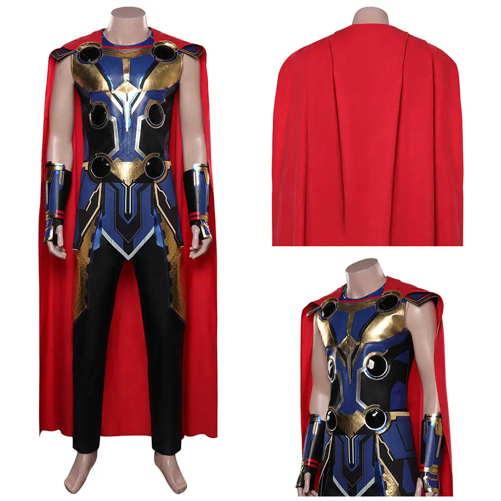 New Cosplaysky Thor: Love And Thunder Thor Cosplay Costume Outfits Halloween Carnival Suit - Image 2
