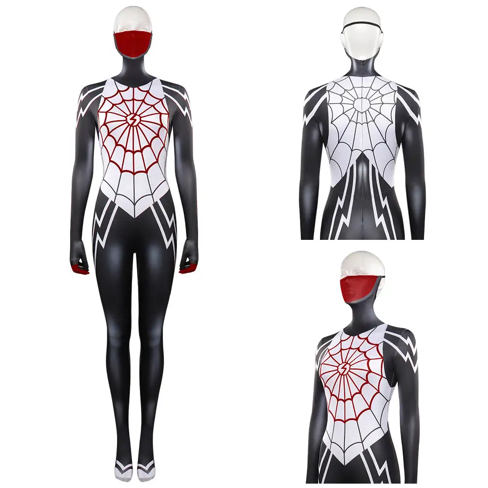 NewCosplay Spider-Man -Silk Cindy Moon Bodysuit Jumpsuits Cosplay Costume Outfits Halloween Carnival Party Suit - Image 2