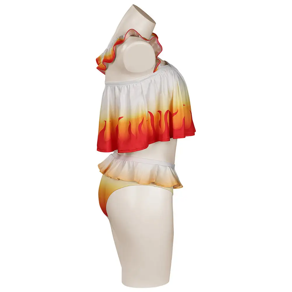 NewCosplay Rengoku Kyoujurou Bikni Swimsuit Original Designers Cosplay Costume-Cossky® - Image 7