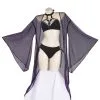 NewCosplay LoL TheWidow Maker Evelynn Sexy Swimsuit Cosplay Costume Swimwear Cloak Outfits