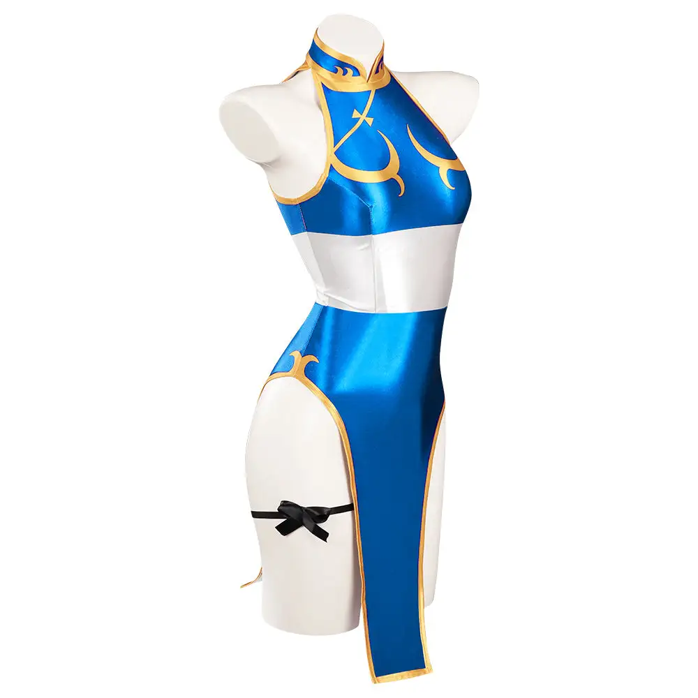 Fandomsky Street Fighter(SF) Chun-Li Original Design Sexy Swimsuit Cosplay Costume Swimwear Outfits - Image 6