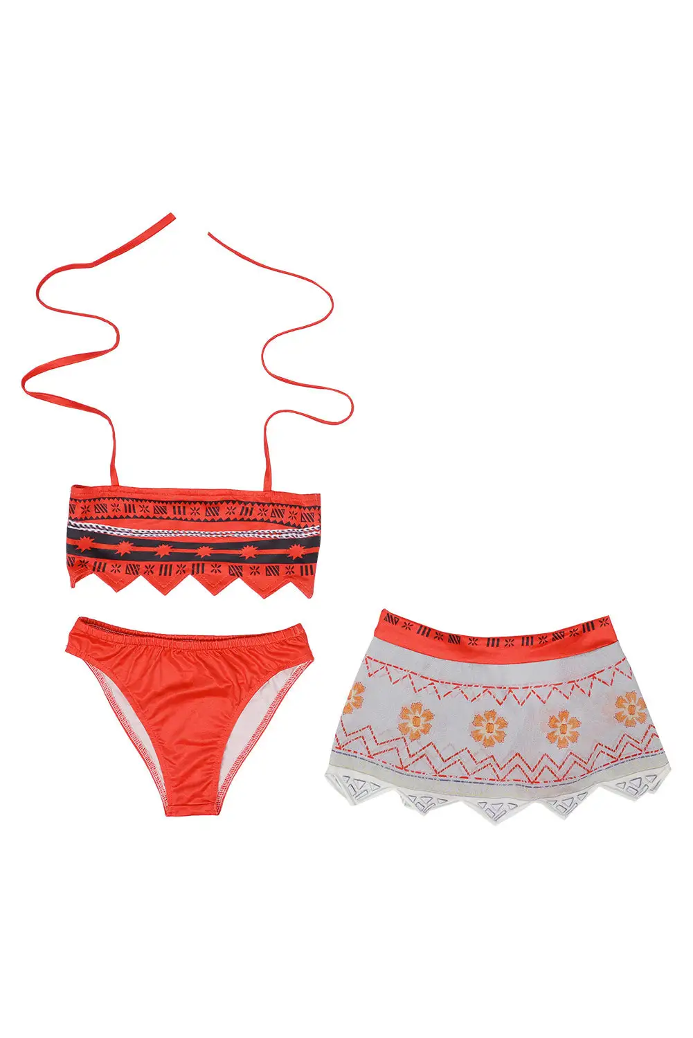 Fandombuy Kids Children Moana Swimsuit Cosplay Costume Two-Piece Swimwear - Image 11