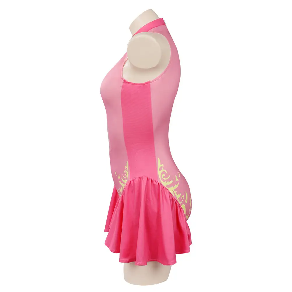 INSWEAR Princess Peach Swimsuit Cosplay Costume Jumpsuit Swimwear Outfits - Image 7