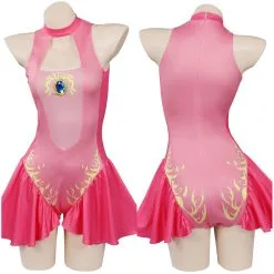 INSWEAR Princess Peach Swimsuit Cosplay Costume Jumpsuit Swimwear Outfits