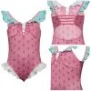 New Cosplaysky Kids Girls Kamado Nezuko Cosplay Costumes Jumpsuit Swimsuit