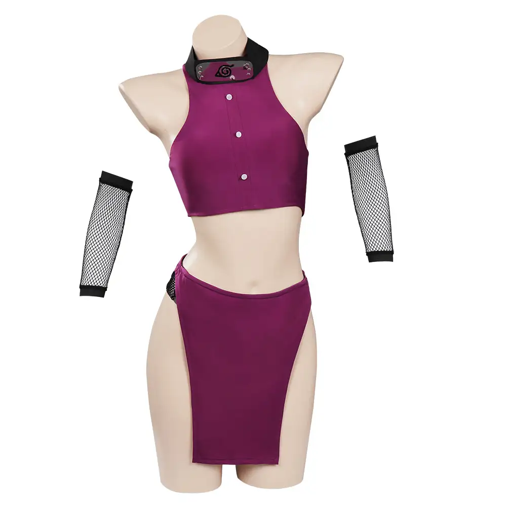 INSWEAR Yamanaka Ino Yamanaka Original Design Swimsuit Cosplay Costume Top Short Headband Outfits