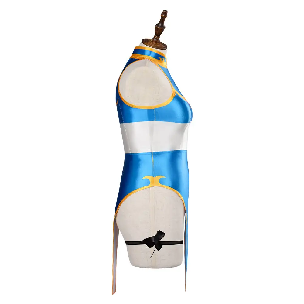 CosplaySky Street Fighter SF Chun-Li Cheongsam Plus Size Swimsuit Cosplay Costume Dress Outfits Halloween Carnival Suits - Image 7