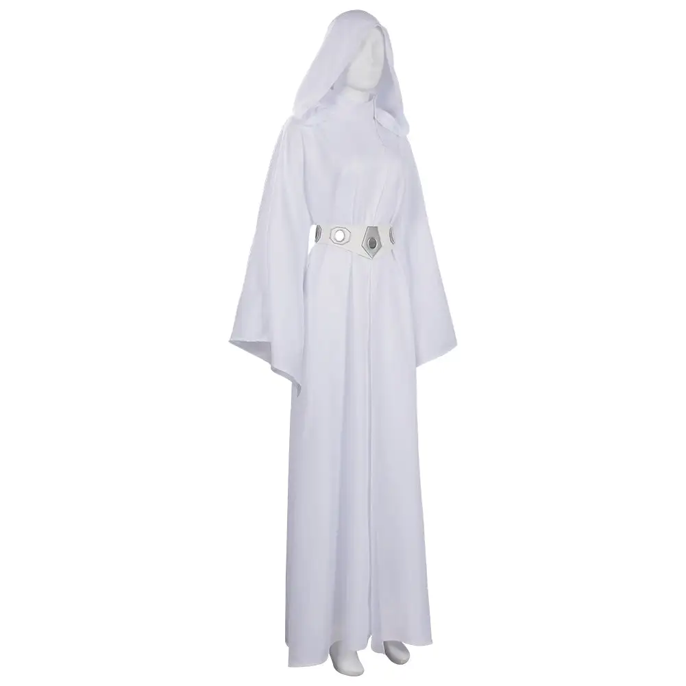 NewCossky Adult Star Wars: Princess Leia Cosplay Costume Dress Outfits Halloween Carnival Suit - Image 5