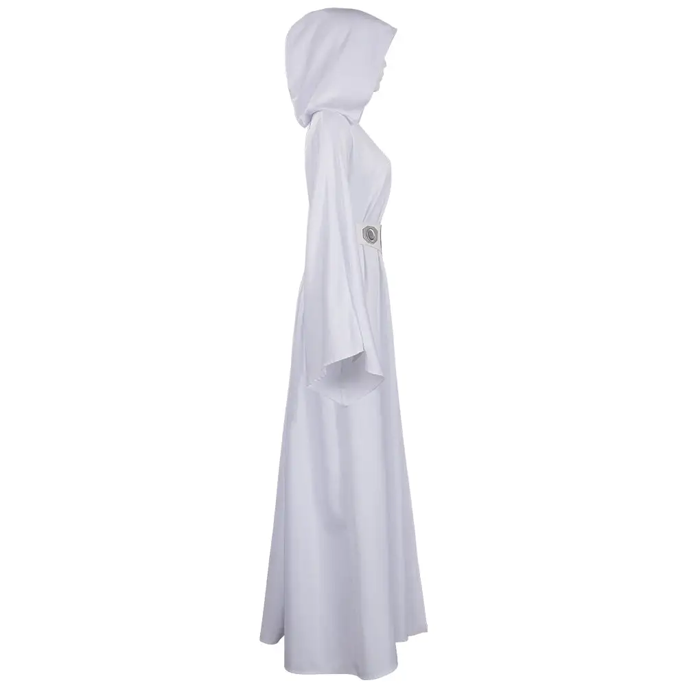 NewCossky Adult Star Wars: Princess Leia Cosplay Costume Dress Outfits Halloween Carnival Suit - Image 7